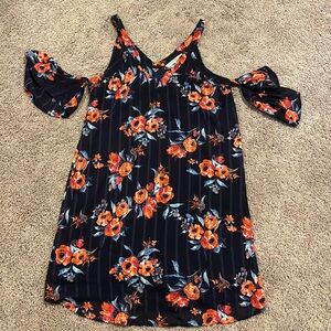 Open shoulder floral dress